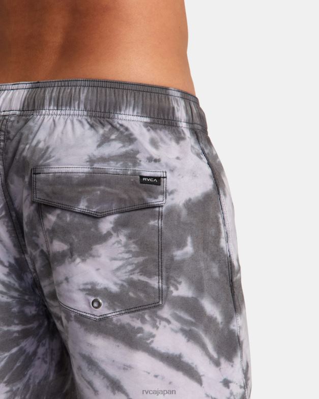 ボトムス TP8J819 黒 RVCA ユニセックス 躁状態のゴムウエスト