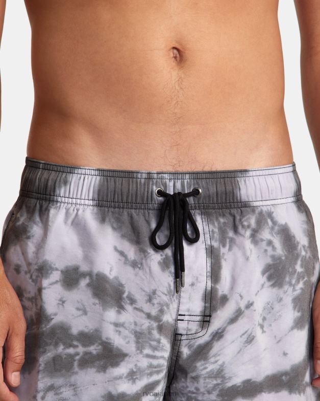 ボトムス TP8J819 黒 RVCA ユニセックス 躁状態のゴムウエスト