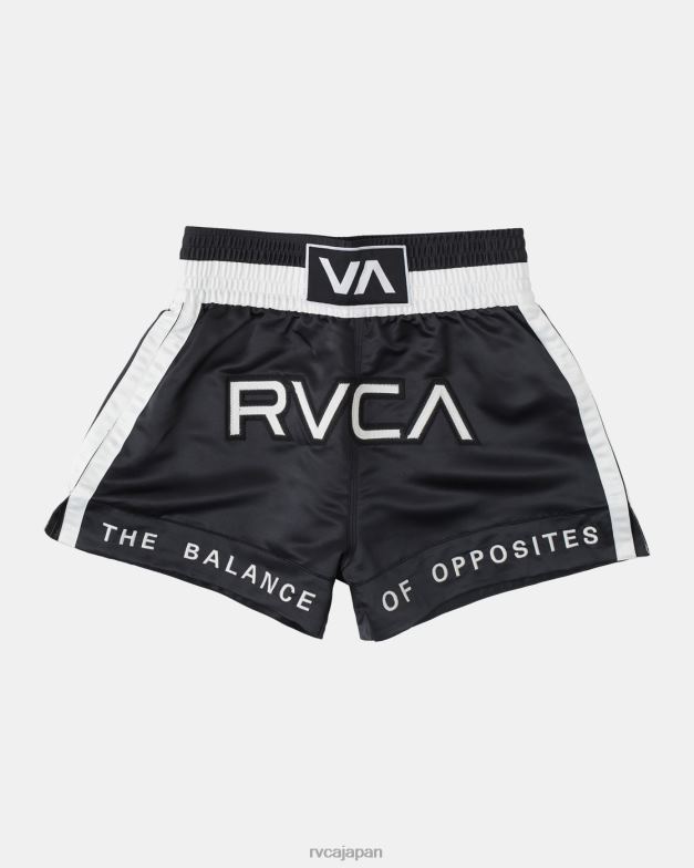 衣類 TP8J827 黒 RVCA 男性 ムエタイ ボクシング ショーツ 15