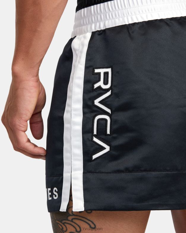 衣類 TP8J827 黒 RVCA 男性 ムエタイ ボクシング ショーツ 15