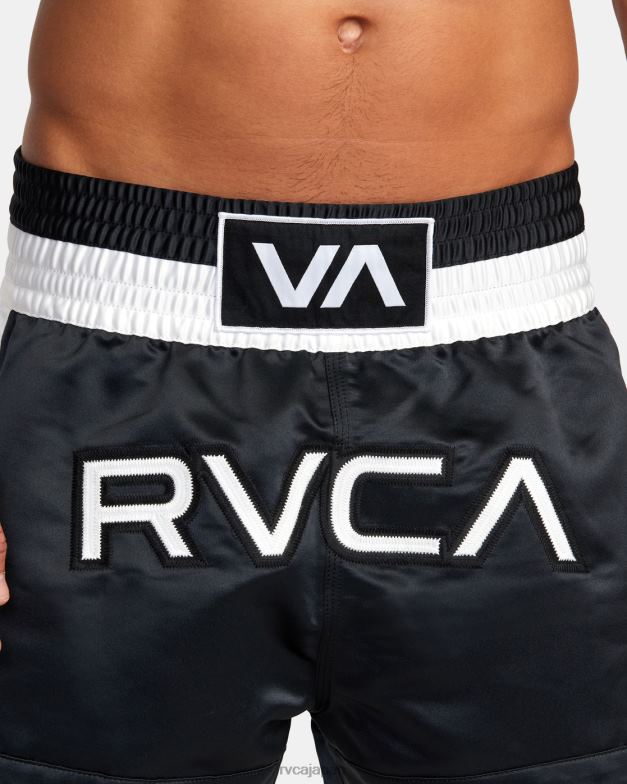 衣類 TP8J827 黒 RVCA 男性 ムエタイ ボクシング ショーツ 15