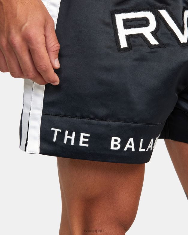 衣類 TP8J827 黒 RVCA 男性 ムエタイ ボクシング ショーツ 15