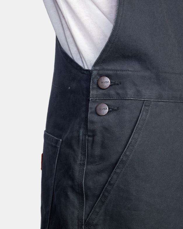 衣類 TP8J831 ガレージブルー RVCA 男性 チェーンメイル リラックスフィット オーバーオール