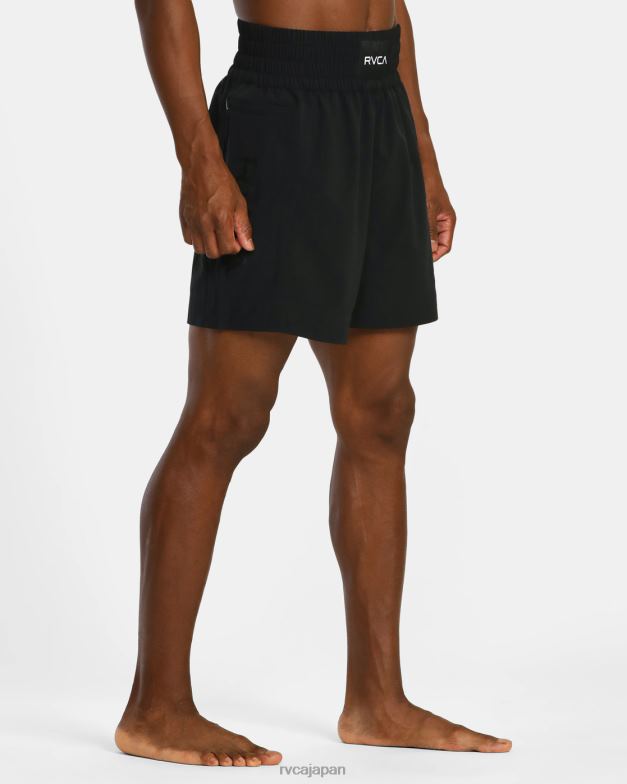 衣類 TP8J832 黒 RVCA 男性 ヨガー伸縮性ウエストボクシングショーツ17