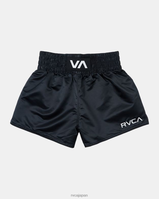衣類 TP8J843 黒 RVCA 男性 ムエタイ MOD 伸縮性ウエスト ボクシング ショーツ 15