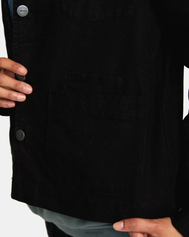 衣類 TP8J844 本当の黒 RVCA 女性 不況雑用コート