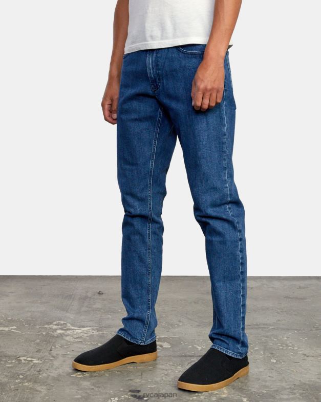 衣類 TP8J846 ライトヴィンテージウォッシュ RVCA 男性 ダガーデニムジーンズ