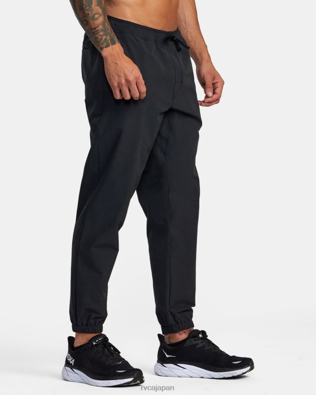 衣類 TP8J850 黒 RVCA 男性 ヨガーハイブリッドパンツ