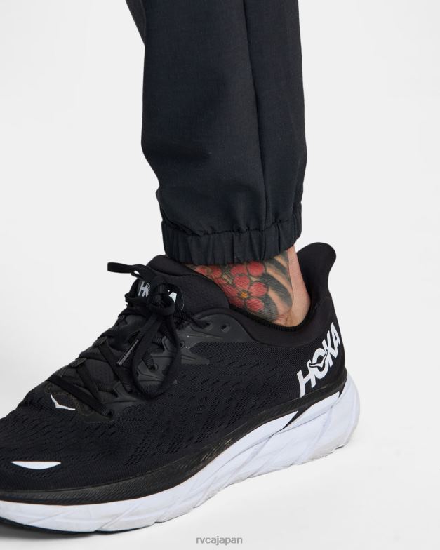 衣類 TP8J850 黒 RVCA 男性 ヨガーハイブリッドパンツ