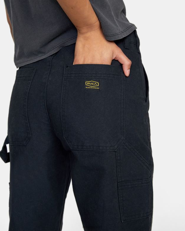 衣類 TP8J853 本当の黒 RVCA 女性 不況作業服パンツ
