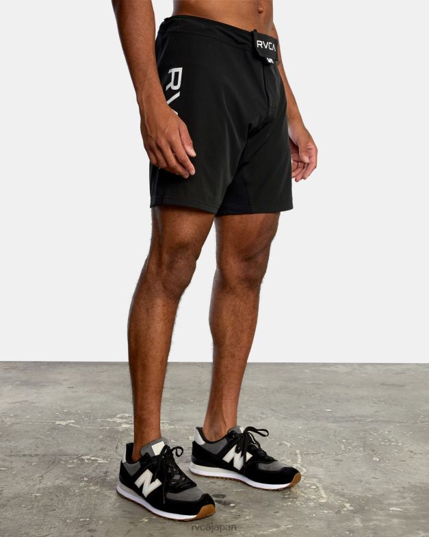 衣類 TP8J856 黒 RVCA 男性 ファイトスクラッパー 伸縮性ウエストウォークショーツ 15