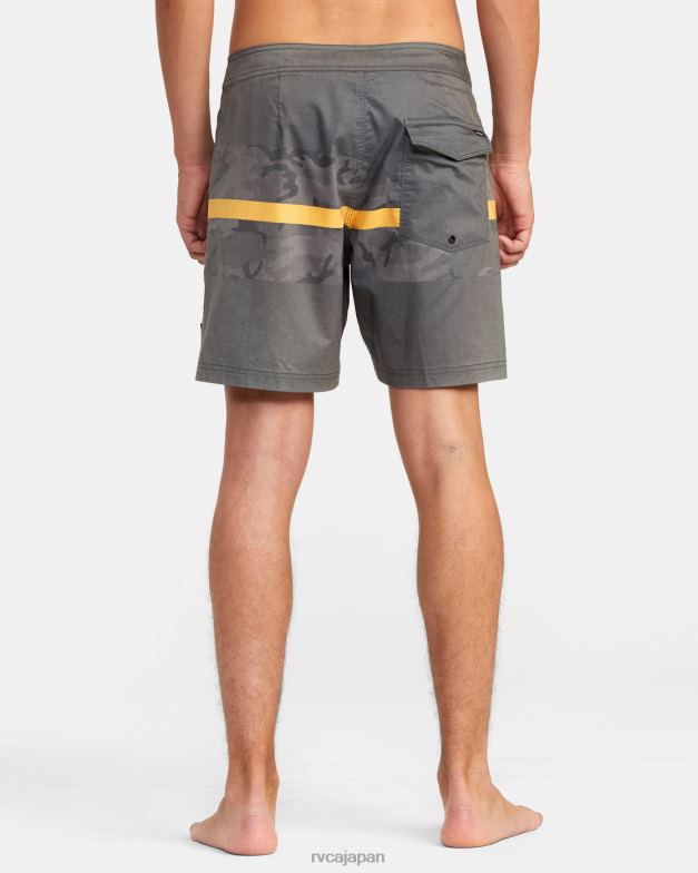 ボトムス TP8J860 ブラックカモ RVCA ユニセックス ウエストポート ハワイ プリント ボードショーツ 17