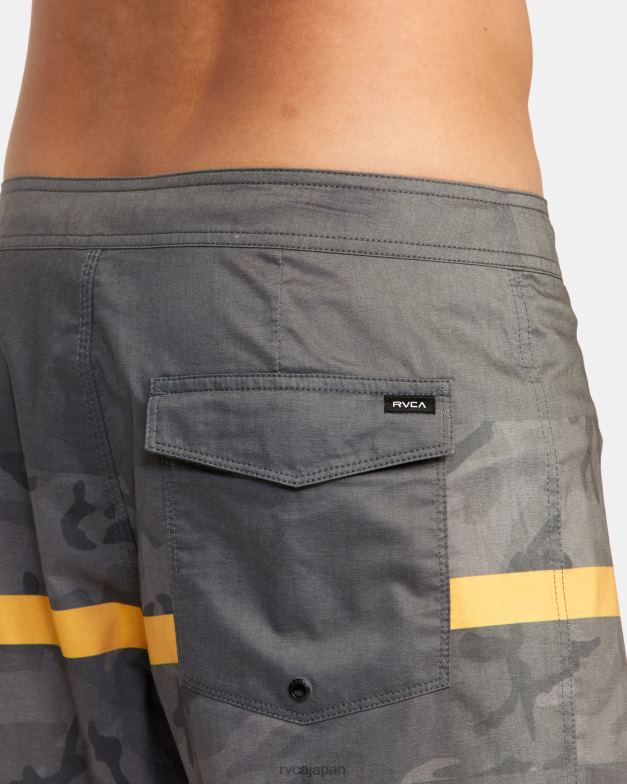 ボトムス TP8J860 ブラックカモ RVCA ユニセックス ウエストポート ハワイ プリント ボードショーツ 17