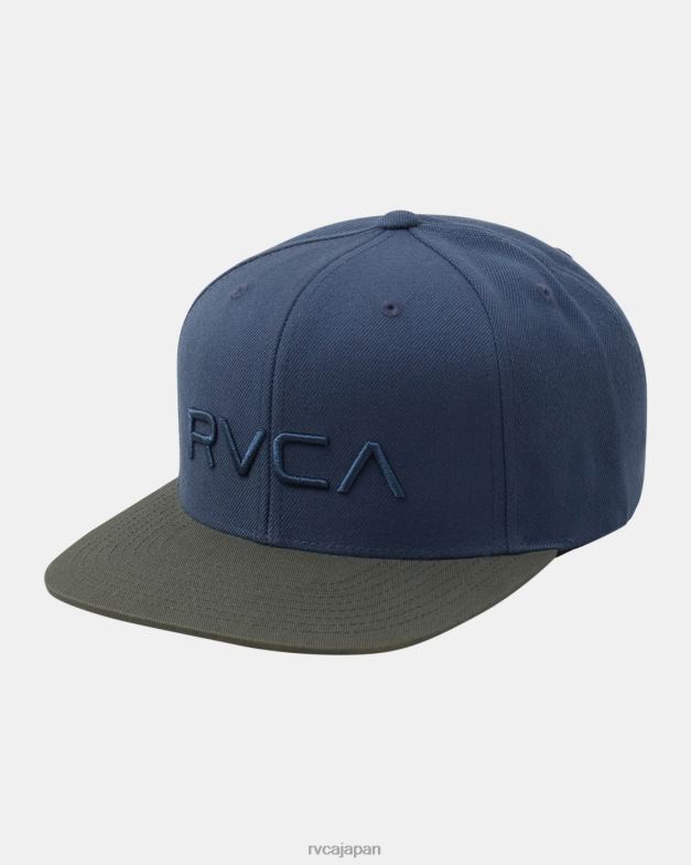 アクセサリー TP8J865 オリーブ RVCA 男性 ツイル スナップバック II ハット