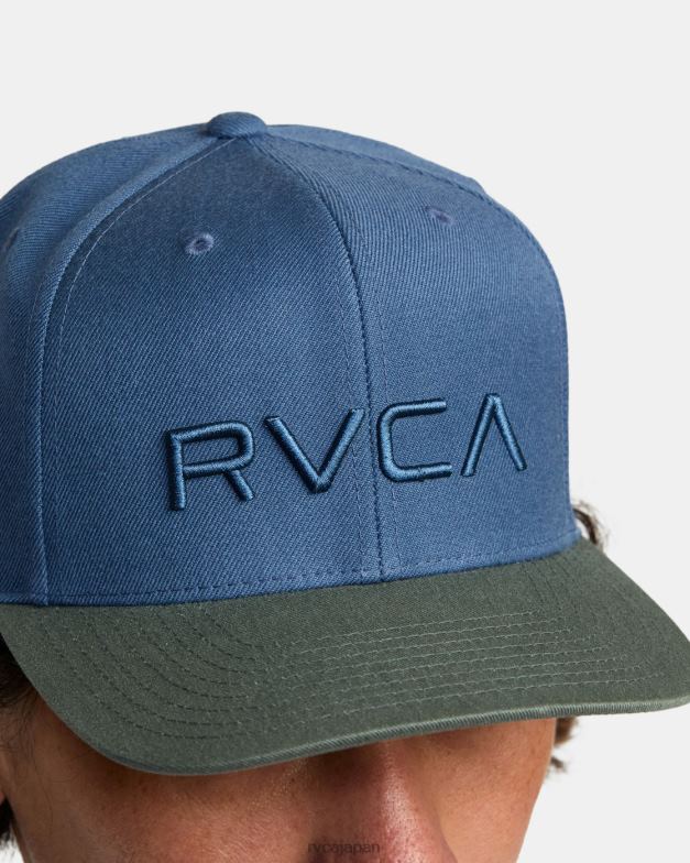 アクセサリー TP8J865 オリーブ RVCA 男性 ツイル スナップバック II ハット
