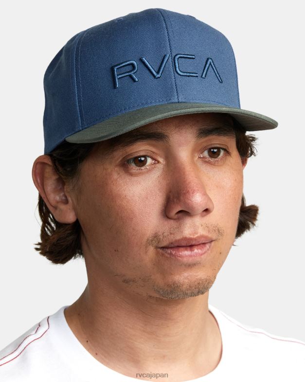 アクセサリー TP8J865 オリーブ RVCA 男性 ツイル スナップバック II ハット