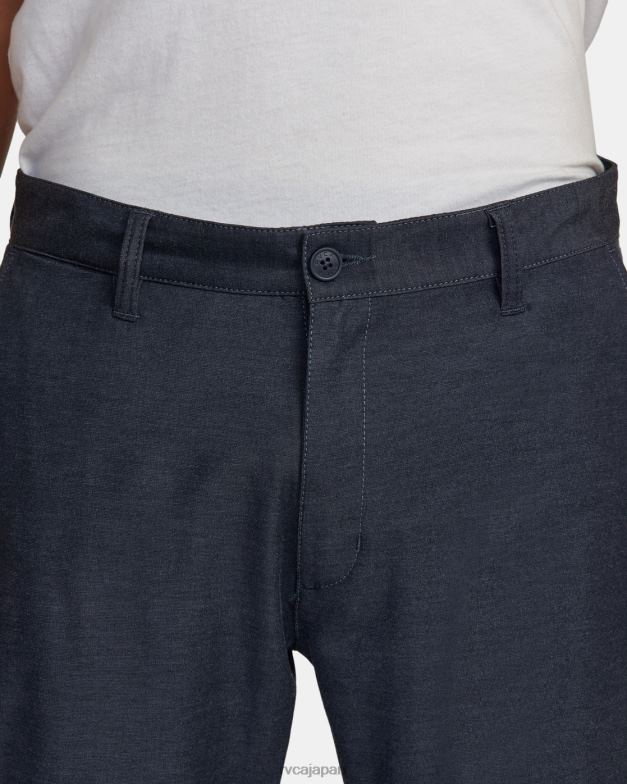 衣類 TP8J870 デニムヘザー RVCA 男性 ハイテクチノパンに戻って