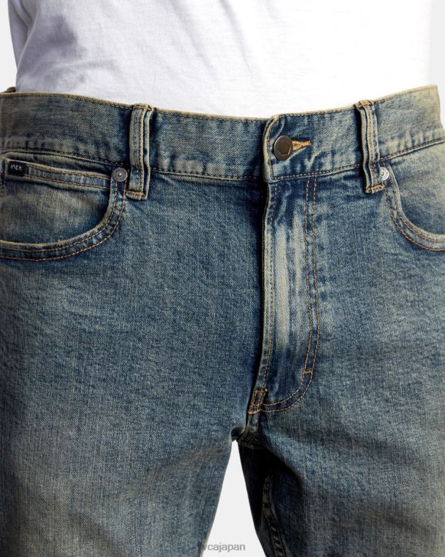 衣類 TP8J873 ダークヴィンテージ RVCA 男性 ダガーデニムジーンズ