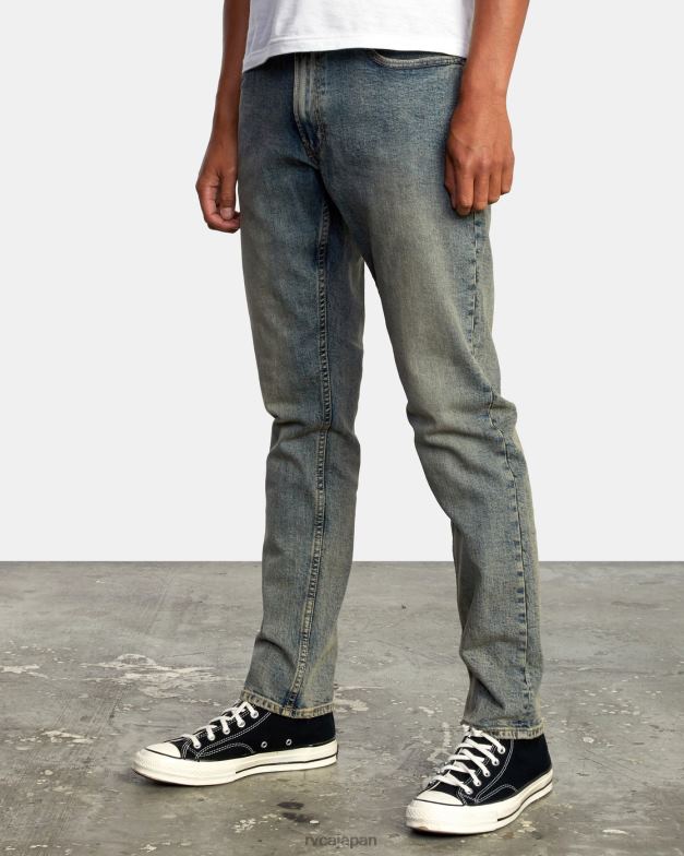 衣類 TP8J873 ダークヴィンテージ RVCA 男性 ダガーデニムジーンズ