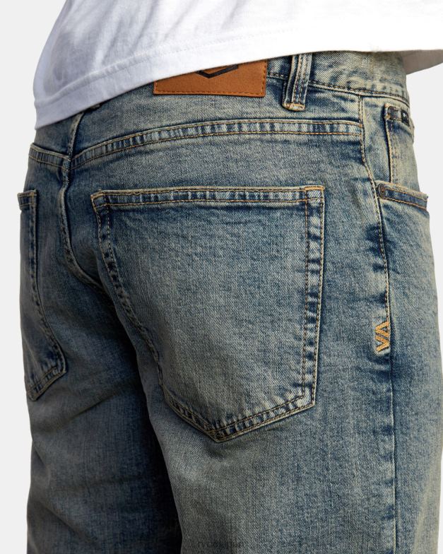 衣類 TP8J873 ダークヴィンテージ RVCA 男性 ダガーデニムジーンズ