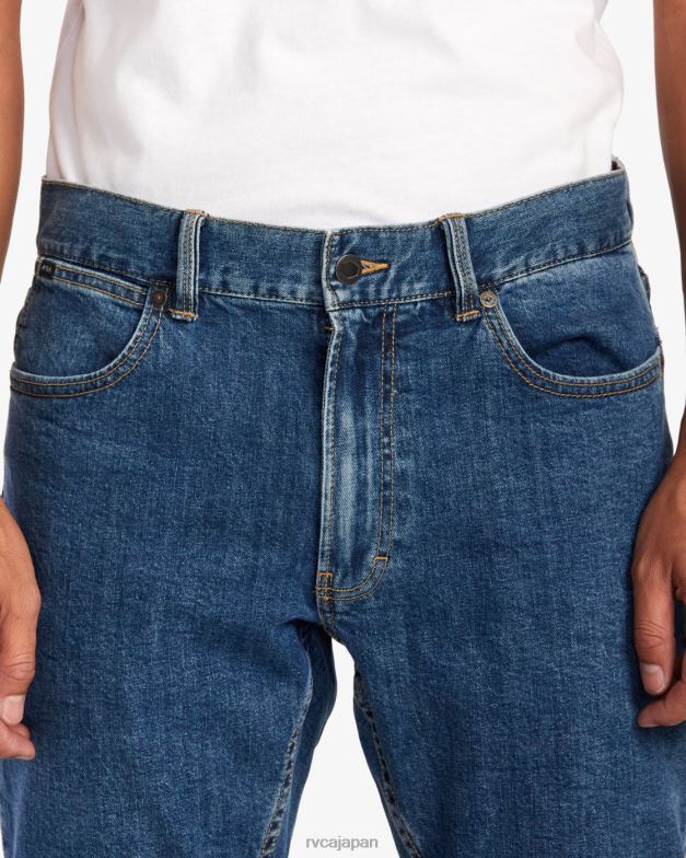 衣類 TP8J873 ダークヴィンテージ RVCA 男性 ダガーデニムジーンズ