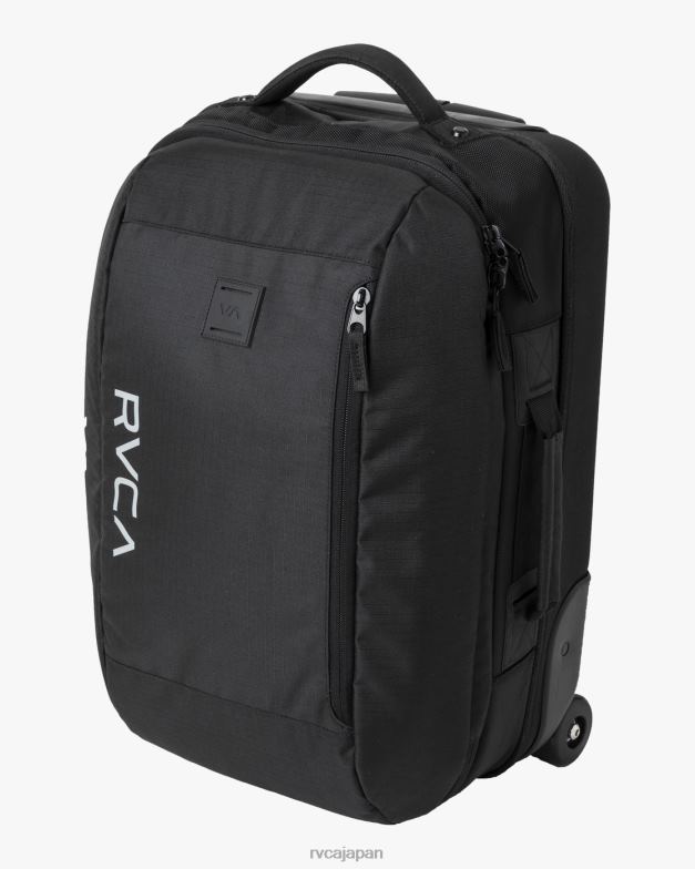 アクセサリー TP8J877 黒 RVCA 男性 グローバル スモール 46L ローラー バッグ