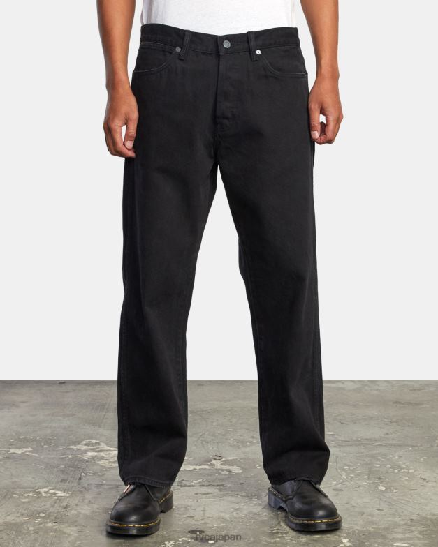 衣類 TP8J882 ブラックリンス RVCA 男性 アメリカーナ リラックスフィット デニム ジーンズ