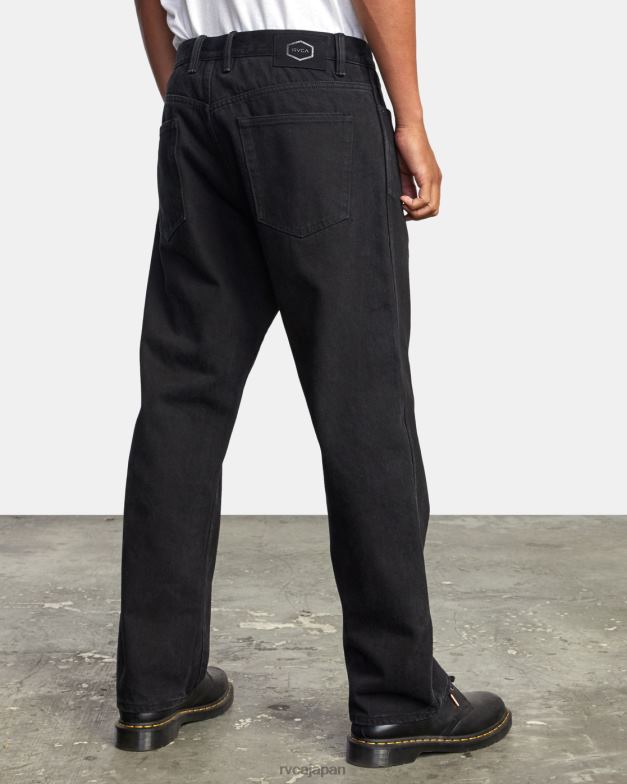 衣類 TP8J882 ブラックリンス RVCA 男性 アメリカーナ リラックスフィット デニム ジーンズ