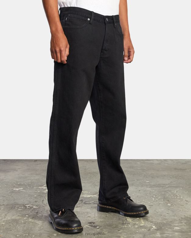 衣類 TP8J882 ブラックリンス RVCA 男性 アメリカーナ リラックスフィット デニム ジーンズ