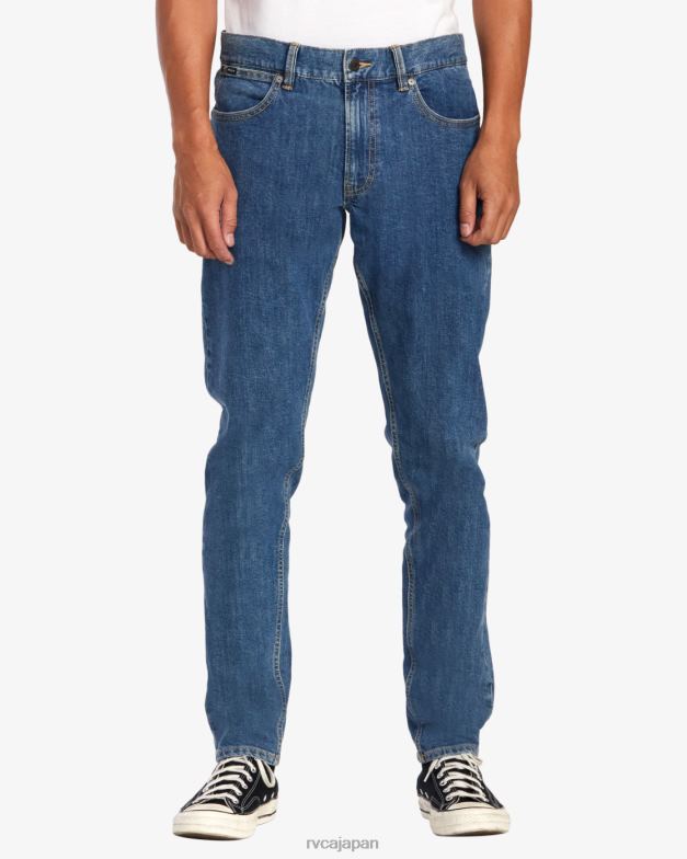 衣類 TP8J887 ライトヴィンテージウォッシュ RVCA 男性 ウィークエンドストレートフィットジーンズ