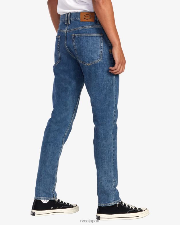 衣類 TP8J887 ライトヴィンテージウォッシュ RVCA 男性 ウィークエンドストレートフィットジーンズ