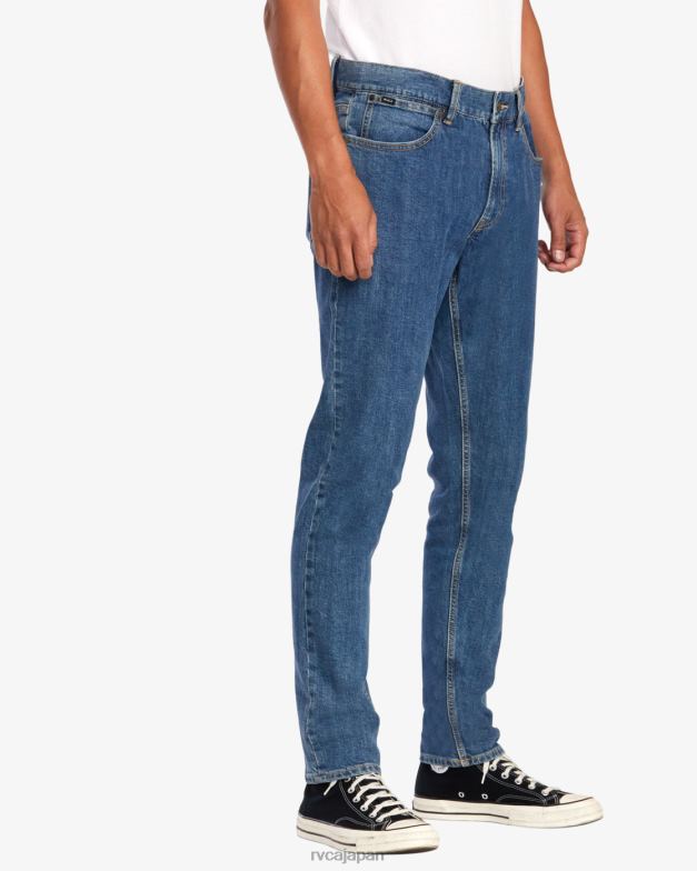 衣類 TP8J887 ライトヴィンテージウォッシュ RVCA 男性 ウィークエンドストレートフィットジーンズ