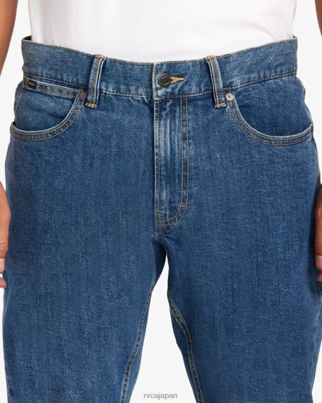 衣類 TP8J887 ライトヴィンテージウォッシュ RVCA 男性 ウィークエンドストレートフィットジーンズ