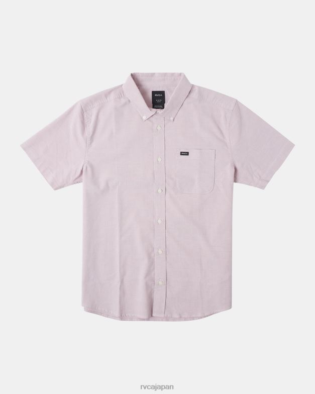 衣類 TP8J889 ラベンダー RVCA 男性 ストレッチの効いた半袖シャツです