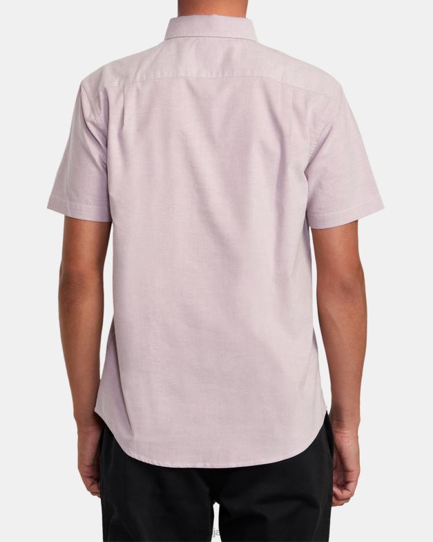 衣類 TP8J889 ラベンダー RVCA 男性 ストレッチの効いた半袖シャツです