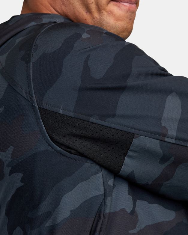 衣類 TP8J890 迷彩柄 RVCA 男性 ヨガー ジップアップ フード付きジャケット ii