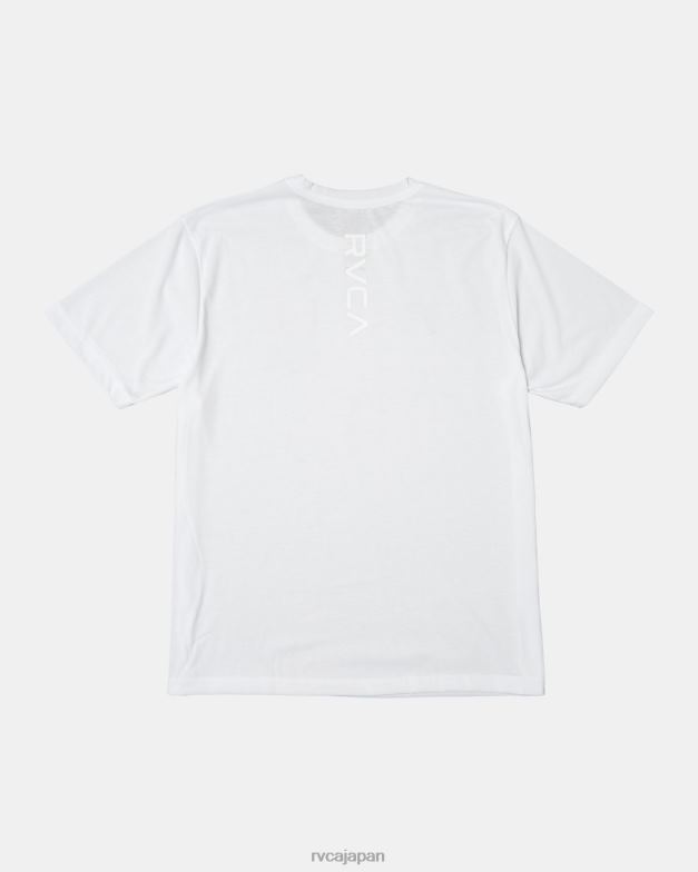 衣類 TP8J893 白青 RVCA 男性 VAマークTシャツ