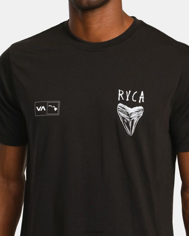 衣類 TP8J908 黒 RVCA 男性 ベンホートンのハワイTシャツ