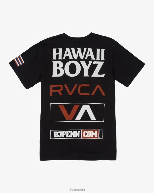 衣類 TP8J914 黒 RVCA 男性 ペンはただのスクラップTシャツ