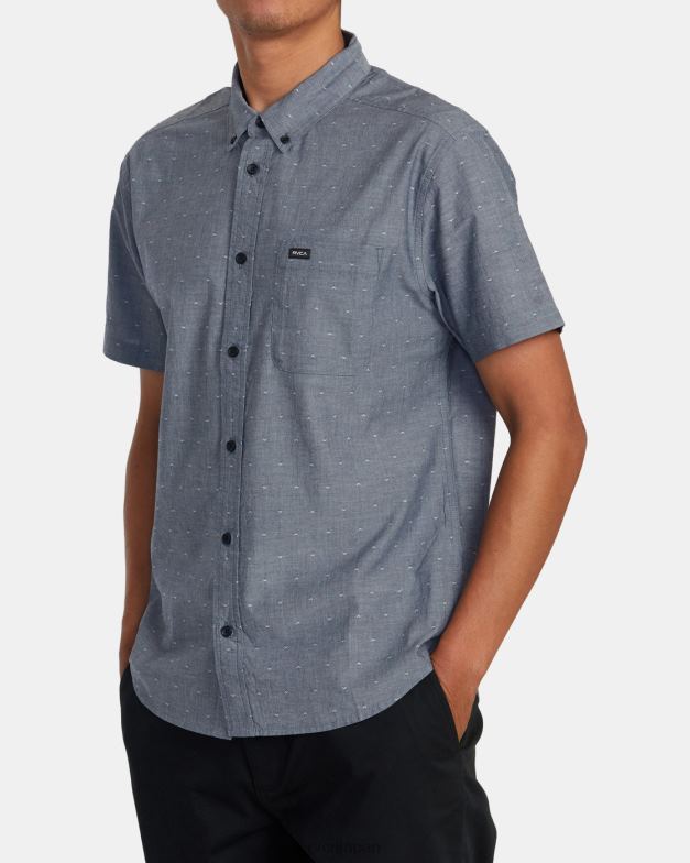 衣類 TP8J924 ムーディーブルー RVCA 男性 ドビーボタンアップシャツで十分です