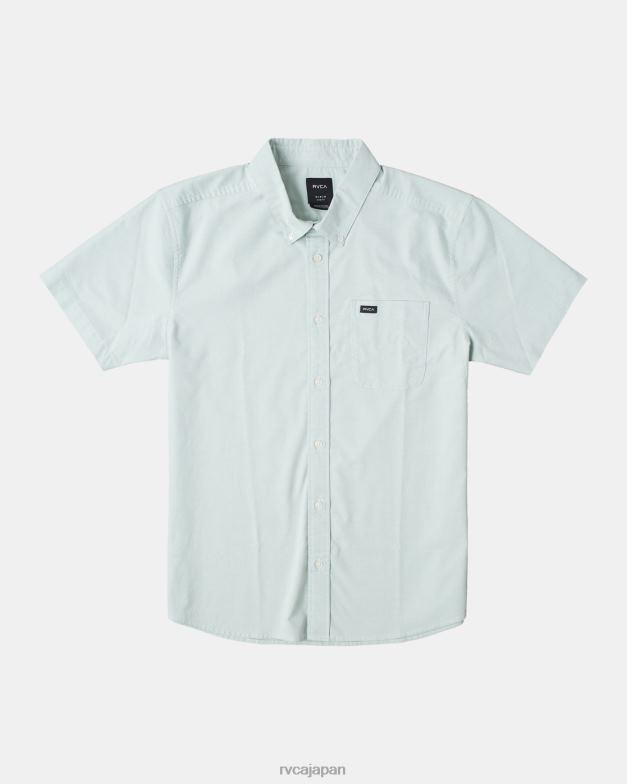 衣類 TP8J931 緑のもや RVCA 男性 ストレッチの効いた半袖シャツです