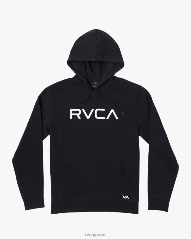 衣類 TP8J948 黒 RVCA 男性 ビッグプルオーバーパーカー
