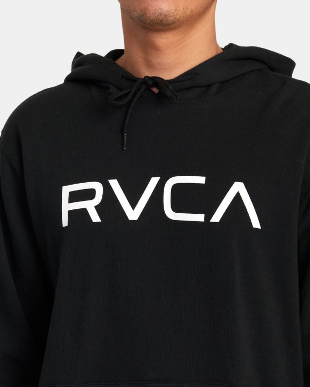 衣類 TP8J948 黒 RVCA 男性 ビッグプルオーバーパーカー