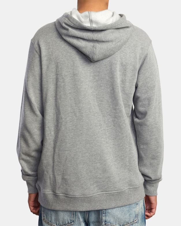 衣類 TP8J970 アスレチックヘザー RVCA 男性 アメリカーナプルオーバーパーカー