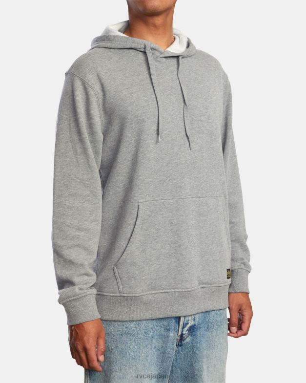 衣類 TP8J970 アスレチックヘザー RVCA 男性 アメリカーナプルオーバーパーカー