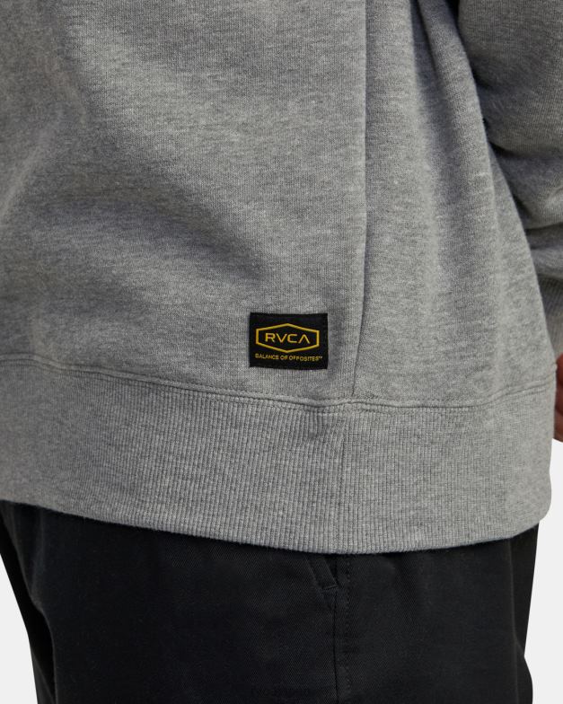 衣類 TP8J973 アスレチックヘザー RVCA 男性 デイシフトクルーネックスウェットシャツ