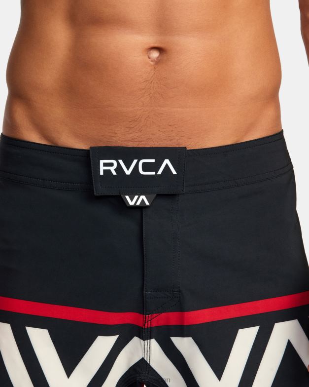 衣類 TP8J983 黒 RVCA 男性 ハワイ ファイト スクラッパー 17 テクニカル ショーツ