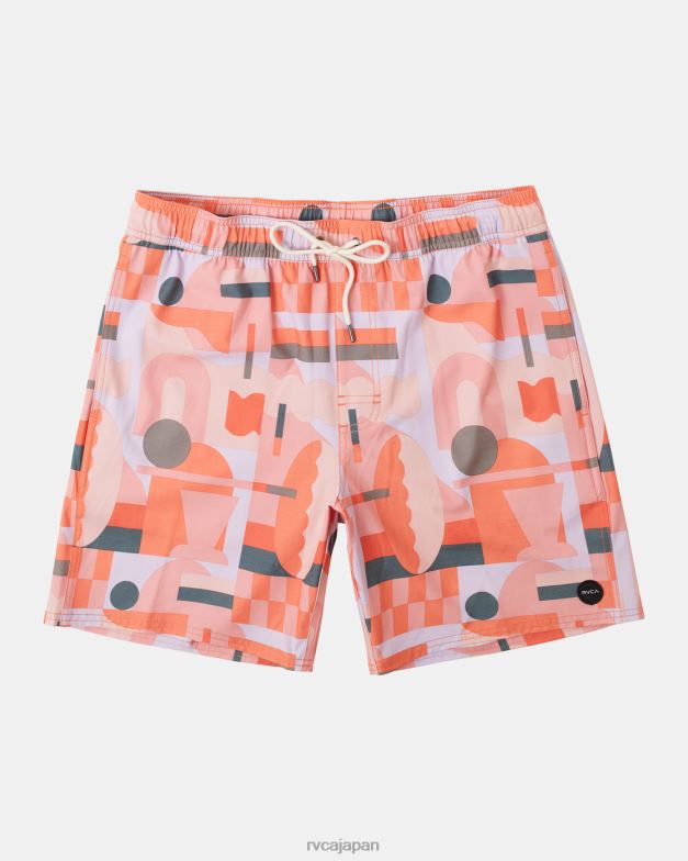 ボトムス TP8J995 フェスタ RVCA ユニセックス ジェシー ブラウン 17 伸縮性ウエスト ボードショーツ