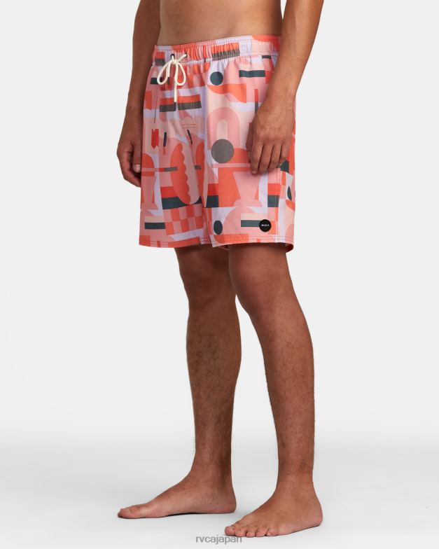 ボトムス TP8J995 フェスタ RVCA ユニセックス ジェシー ブラウン 17 伸縮性ウエスト ボードショーツ