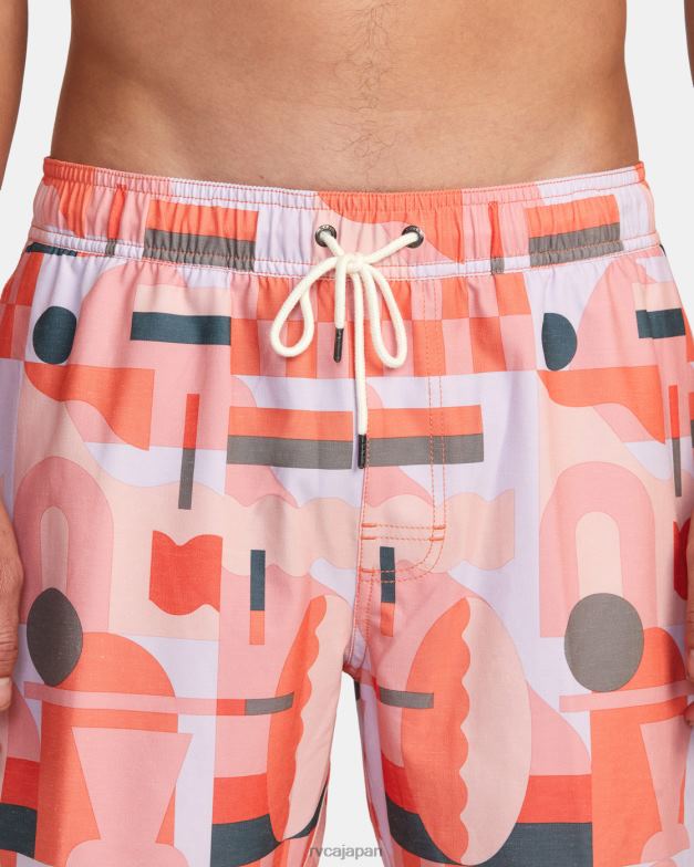 ボトムス TP8J995 フェスタ RVCA ユニセックス ジェシー ブラウン 17 伸縮性ウエスト ボードショーツ